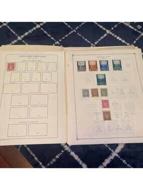 156 Vatican City Stamps 1933-1973 Vintage Collection Scott Album Pages Air Post